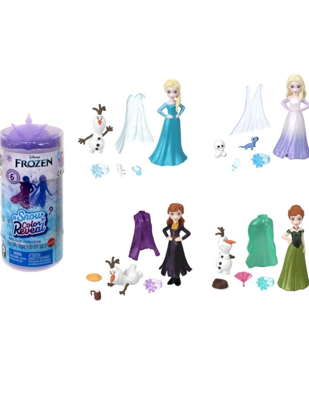 Disney Frozen Snow Color Reveal Mystery Doll – New Sealed
